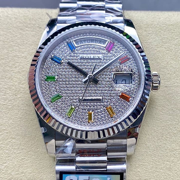 【QF製 加重版】ロレックスコピー デイデイトコピー M128236-0003(36mm) 実店舗販売